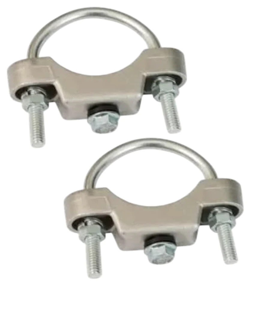 Pair of Heavy-Duty Side Mount Sign Bracket for Round Posts