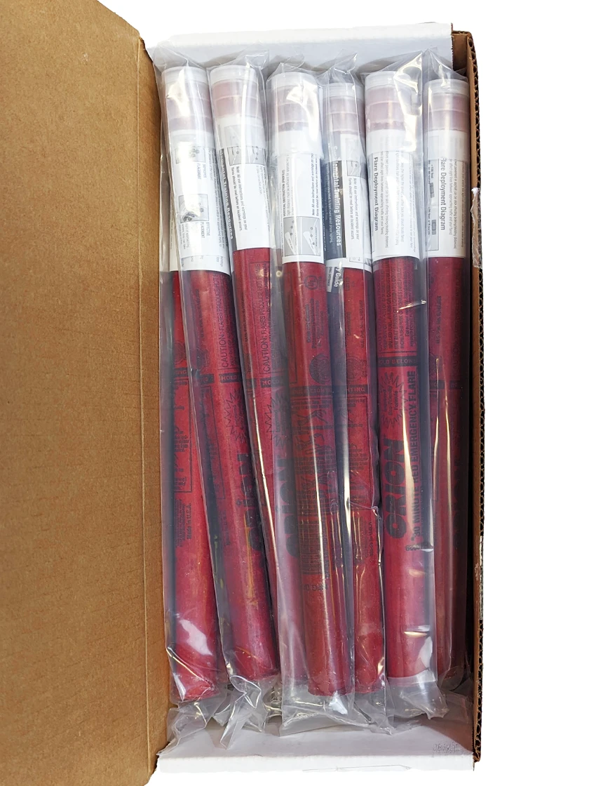 Individually Wrapped Orion 30 min road flares case of 36 - ORION 17309