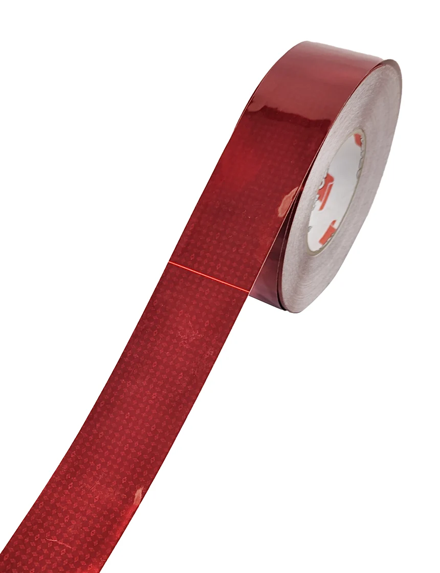 2\" x 150\u0027 Roll of Red Oralite V82 Adhesive Backed Reflective Tape