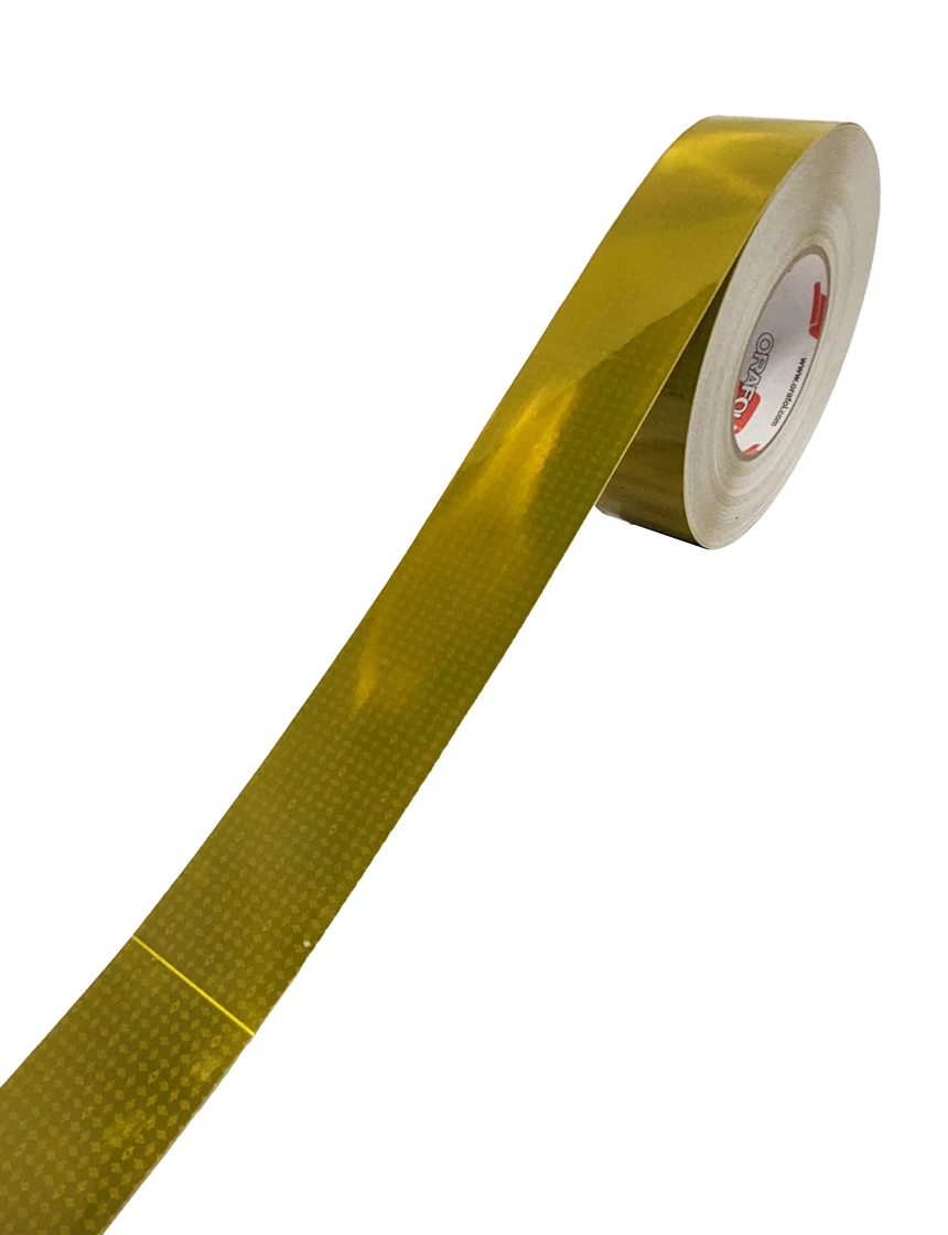 2\" X 150\u0027 Roll Of Yellow Oralite V82 Adhesive Backed Reflective Tape