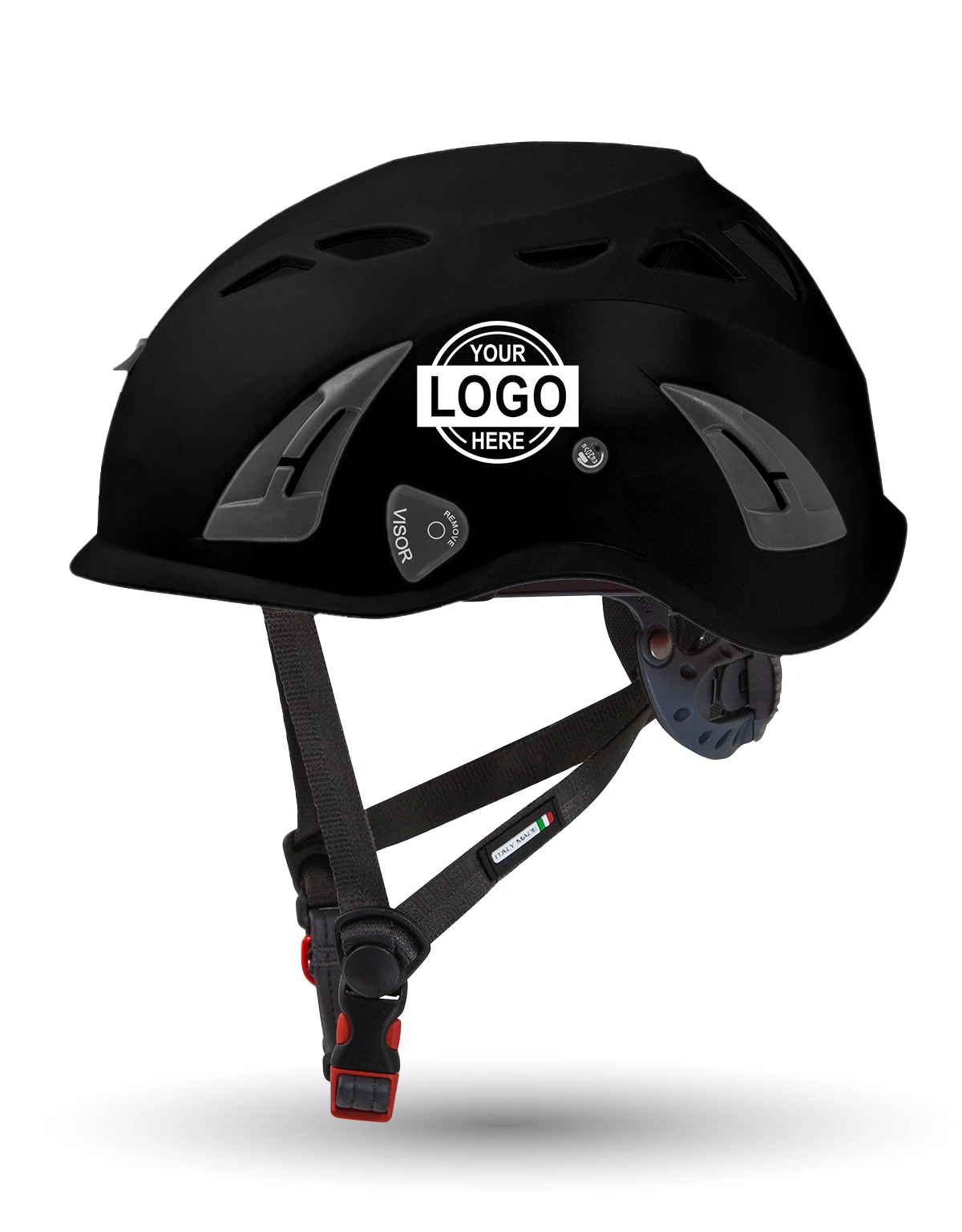 Black Kask Superplasma HD Safety Helmet w/ Single Color Graphic | ANSI Z89.1 Type I, Class C, HT-LT