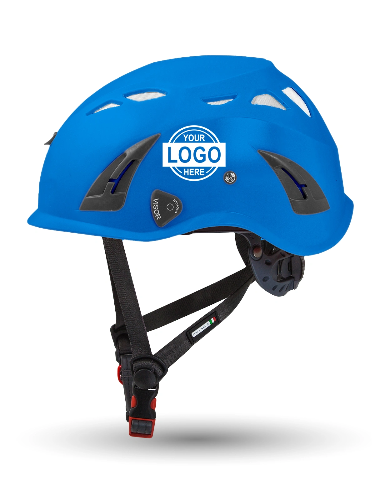 Blue Kask Superplasma HD Safety Helmet w/ Single Color Graphic | ANSI Z89.1 Type I, Class C, HT-LT