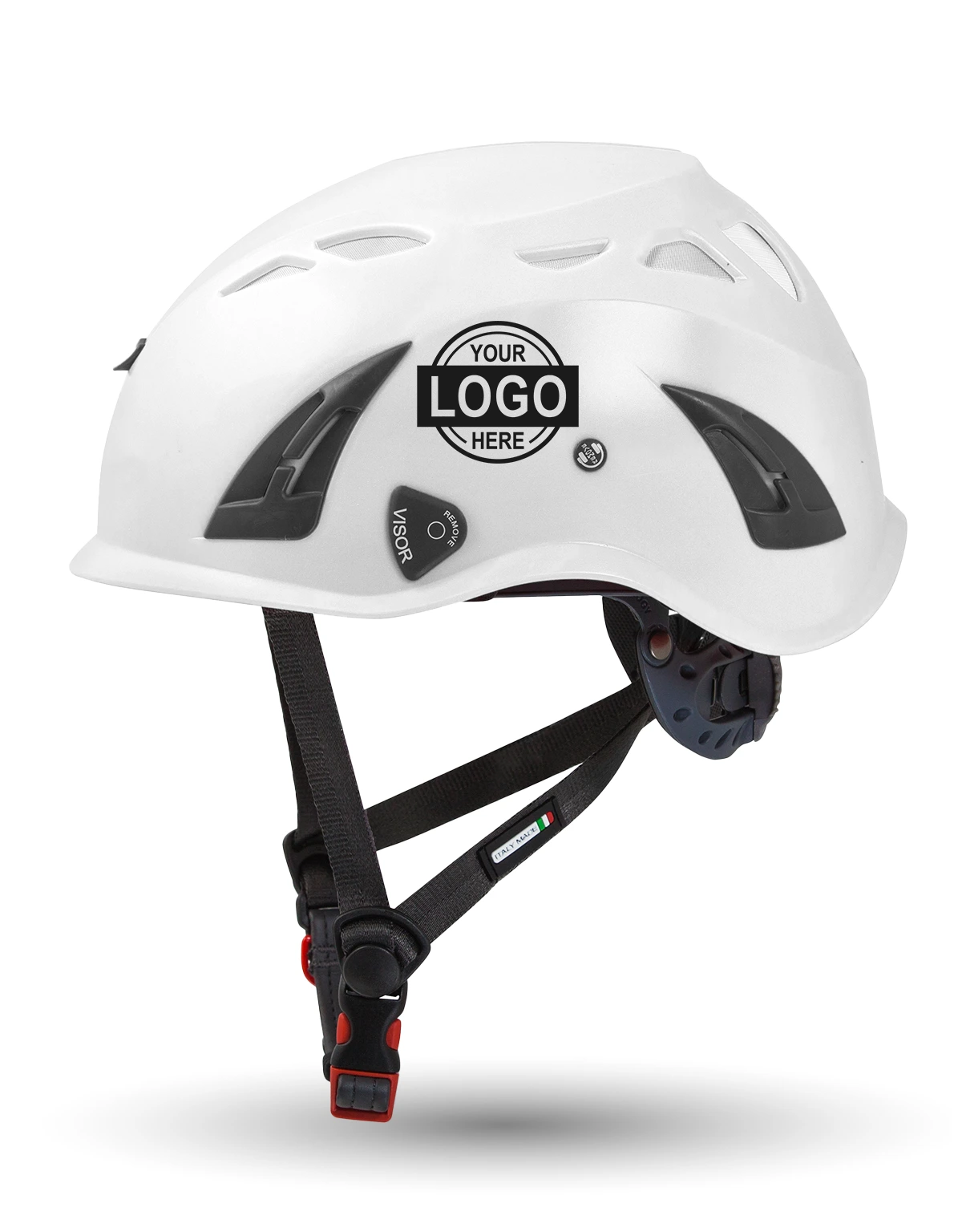White Kask Superplasma HD Safety Helmet w/ Single Color Graphic | ANSI Z89.1 Type I, Class C, HT-LT