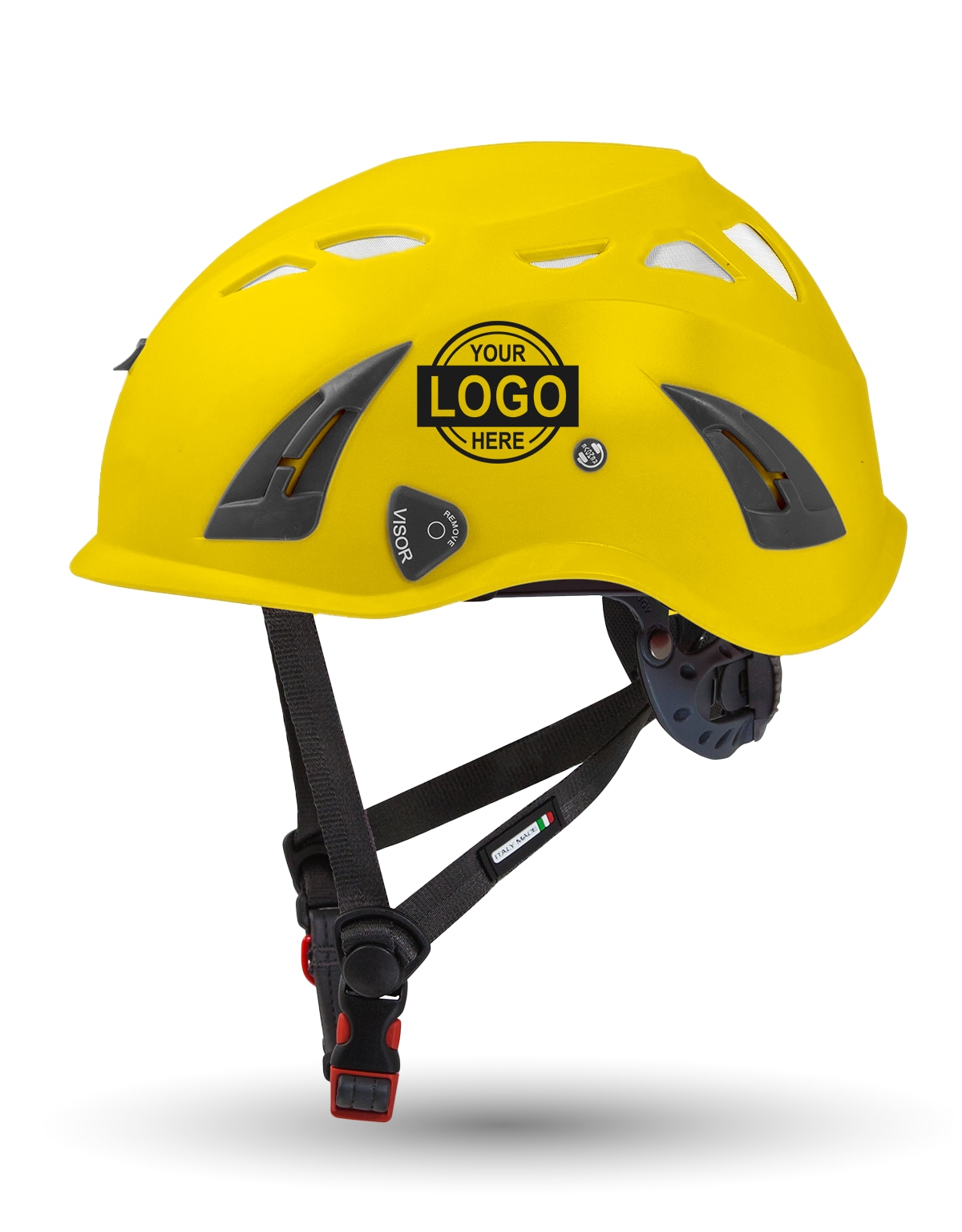 Yellow Kask Superplasma HD Safety Helmet w/ Single Color Graphic | ANSI Z89.1 Type I, Class C, HT-LT