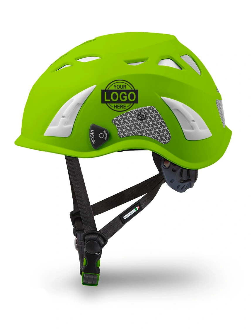 Lime Kask Superplasma HD Hi-Viz Safety Helmet w/ Single Color Graphic | ANSI Z89.1 Type I, Class C, HT-LT