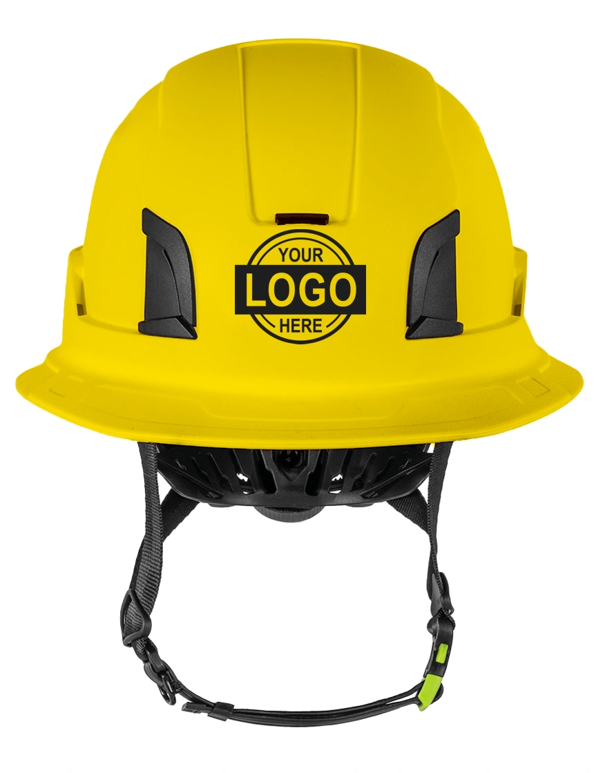 Yellow Kask Zenith X2 Full Brim, FR (Flame Resistant) Helmet W/ Single Color Graphic