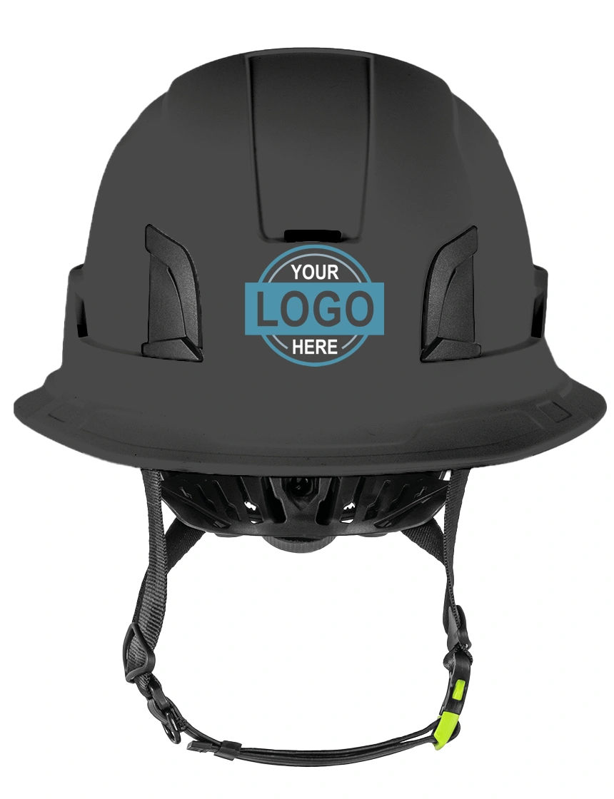 Anthracite Kask Zenith X2 ‘Full Brim’ Safety Helmet with Custom Full Color Graphic