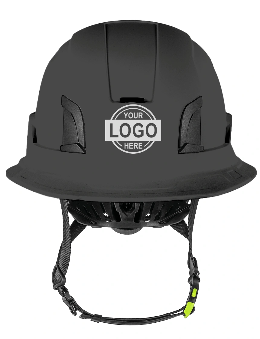 Anthracite Kask Zenith X2 ‘Full Brim’ Safety Helmet with Custom Single Color Graphic
