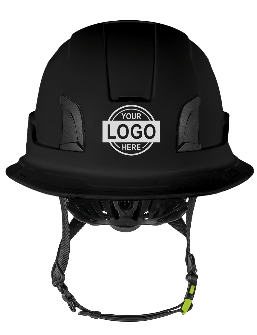 Black Kask Zenith X2 ‘Full Brim’ Safety Helmet with Custom Single Color Graphic