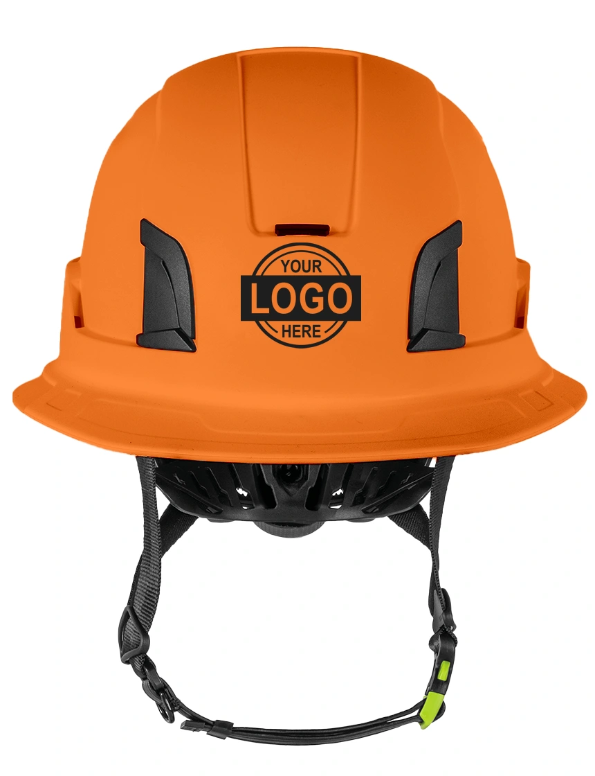 Orange Kask Zenith X2 ‘Full Brim’ Safety Helmet with Custom Single Color Graphic