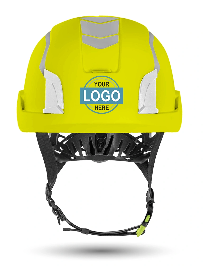 Lime with Reflectors Kask Zenith X2 Hi-Viz Safety Helmet w/ Full Color Graphic | ANSI Z89.1 Type I/Type II, Class E, HT-LT