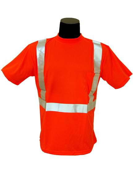 Orange Microfiber Class 2 T-Shirt