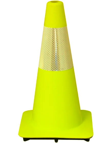 Lime 18\" Cone w/ 6\" Reflective Collar
