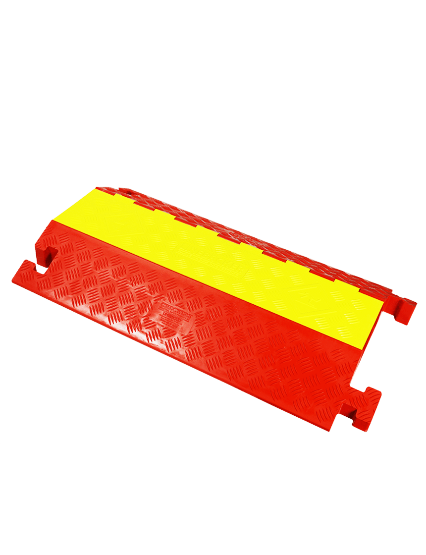 Linebacker® 36\" Orange \u0026 Yellow Heavy-Duty, two Channel Cable Protector (up to 3.25\" OD Cables)