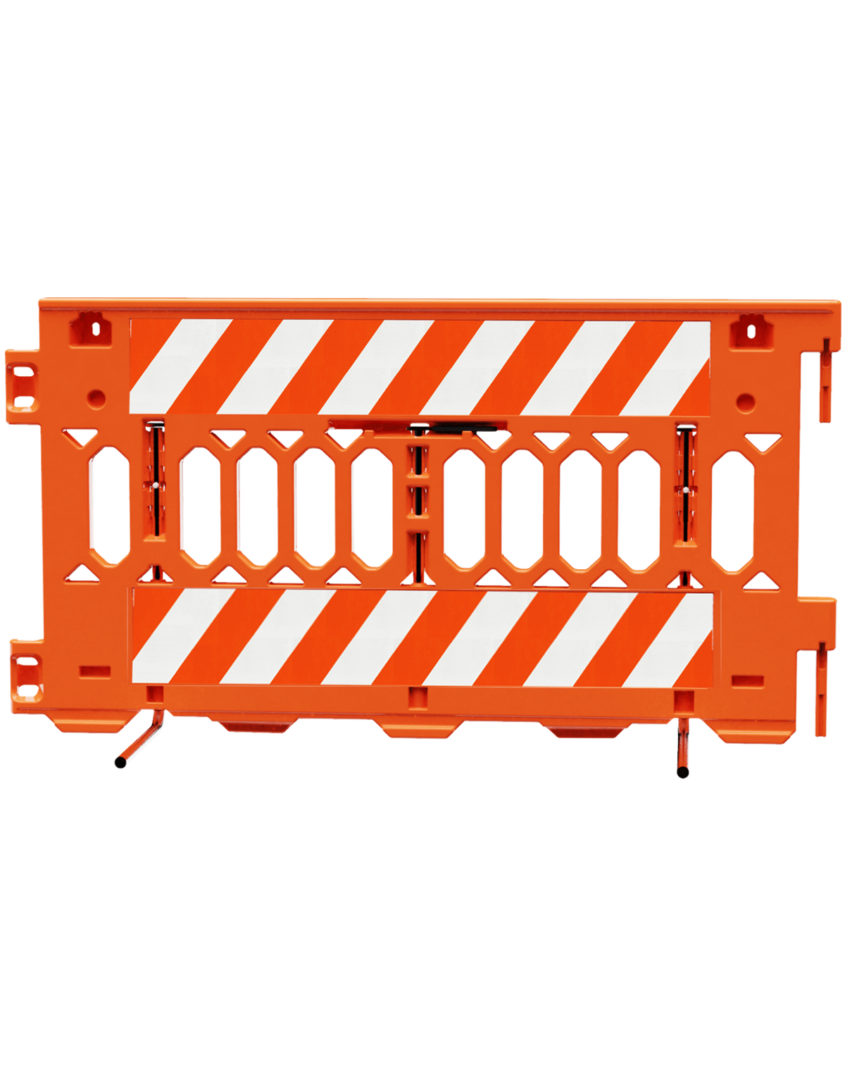 Ada Pathcade Barricade, Orange w/ Two (2) Pieces Of EG Sheeting One (1) Side Of The Barricade w/ Full Color Graphic