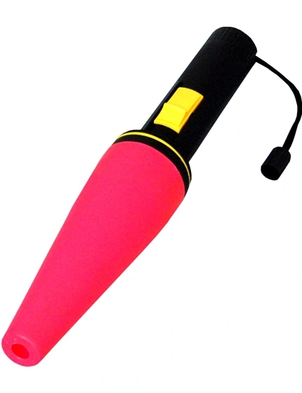 7\" Long, D-Cell, Incandescent Flashlight w/7\" Red Safety Cone Traffic Wand
