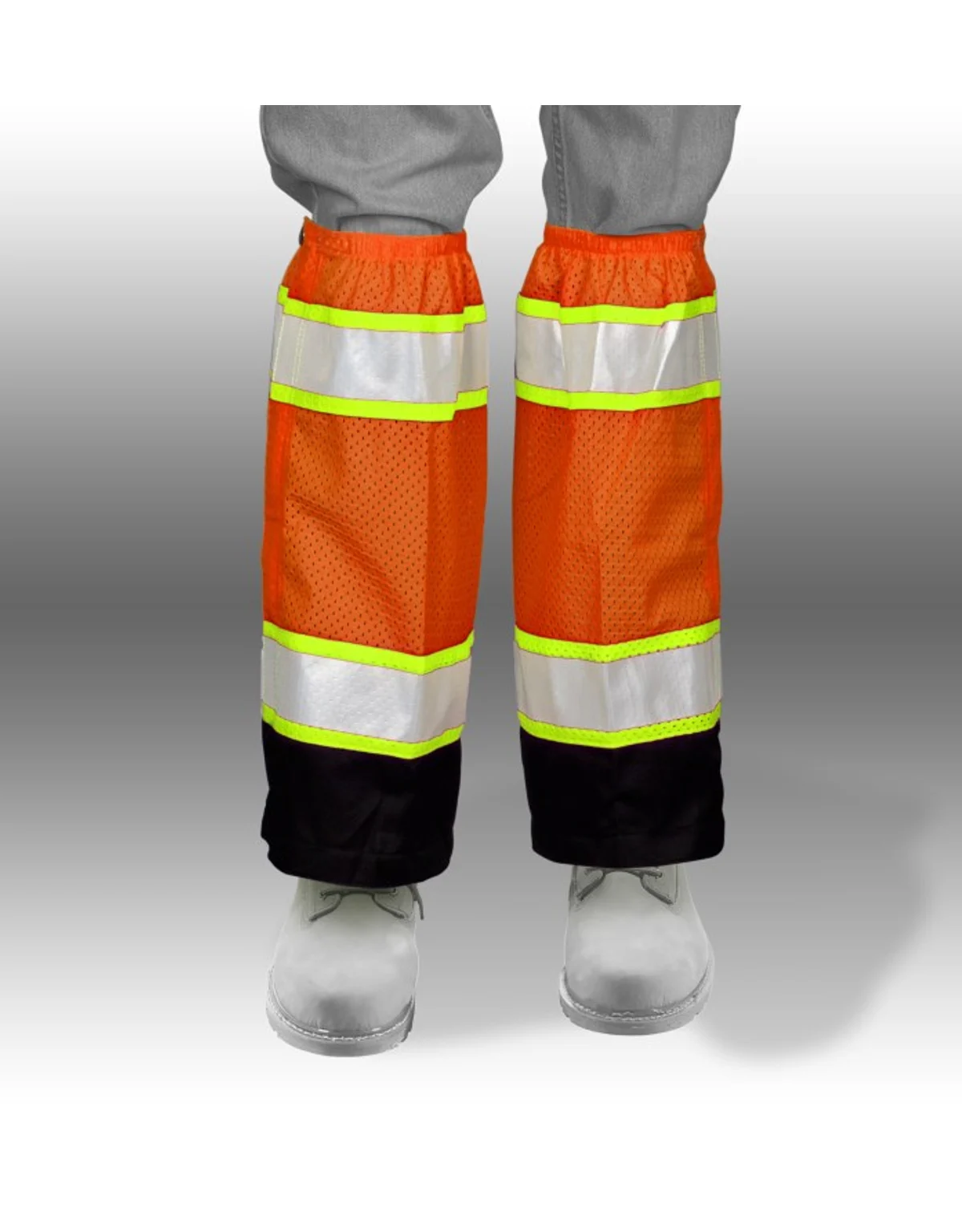 Pair Of Kishigo Orange, Mesh, High-Vis Gaiters
