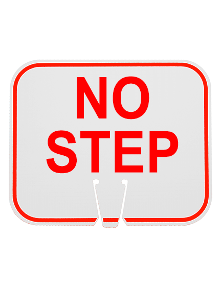 No Step Clip On White Non Reflective Horizontal