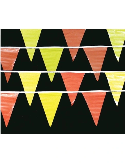 One (1) Bag 105\u0027 of RED \u0026 YELLOW OSHA Perimeter Marking Flags