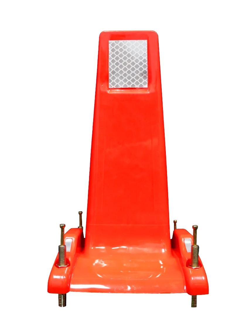 Orange Economy Line Reboundable Lane Delineators w/ Mounting Hardware