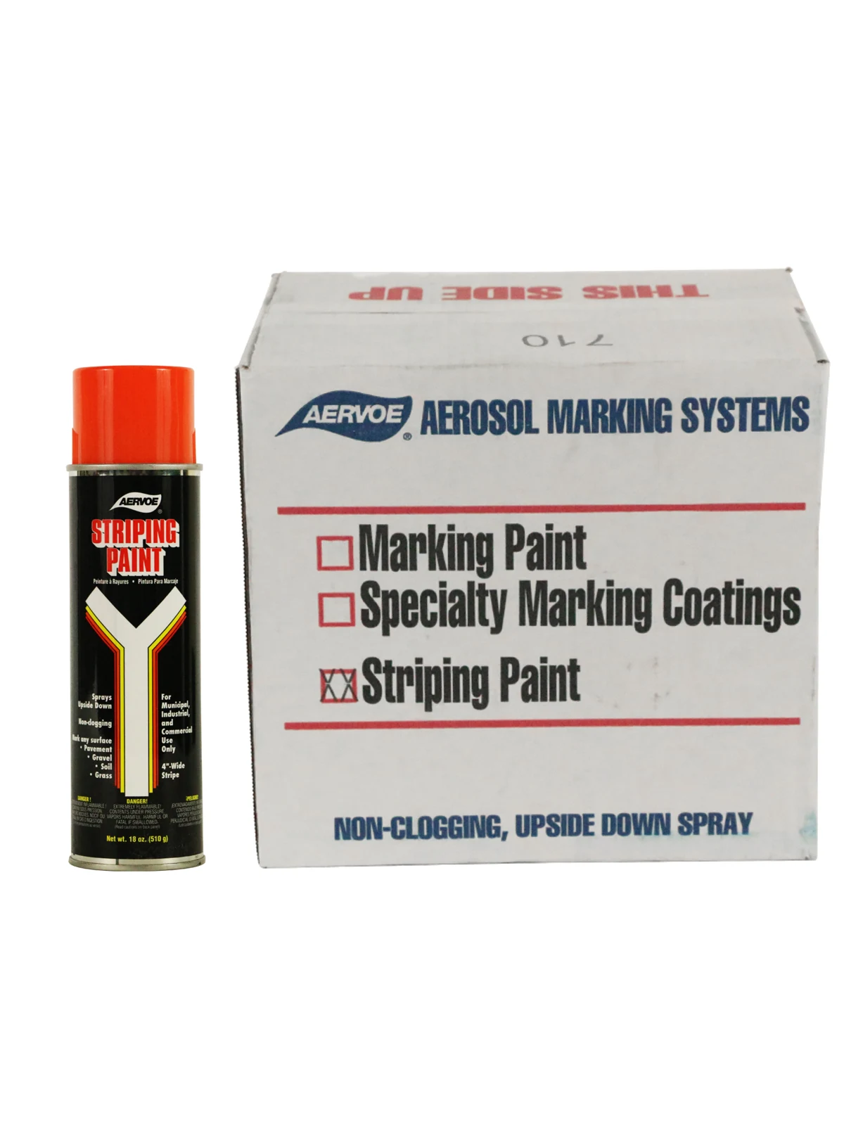 Orange Solvent Based, Striping Paint (Case of 12)