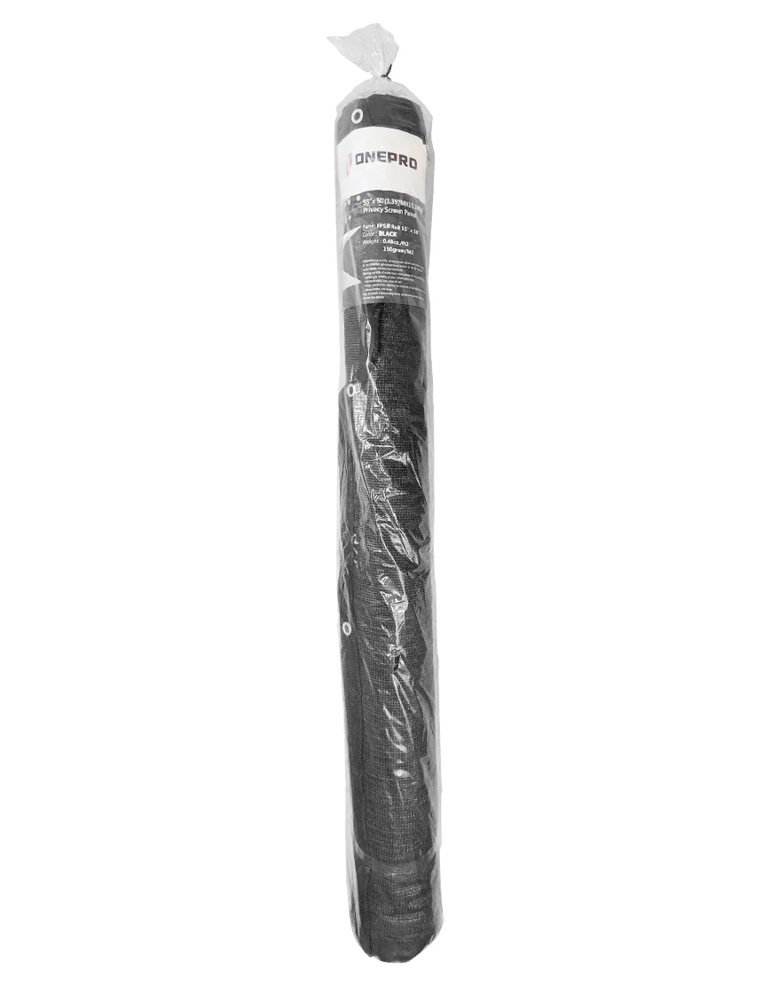 55\" x 50\u0027 Black Privacy Fence for OnePro Fence Panels - Enough to cover 8 1/4 Fence Panels