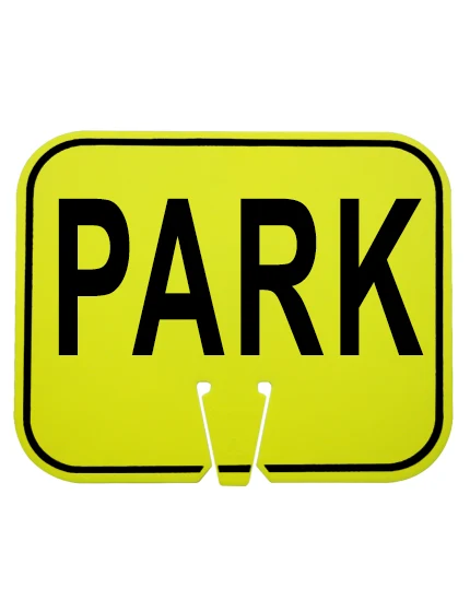 park clip on sign lime non reflective