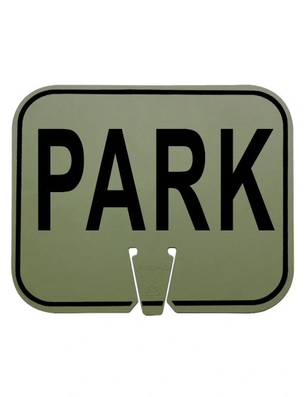 park clip on sign non reflective olive drab