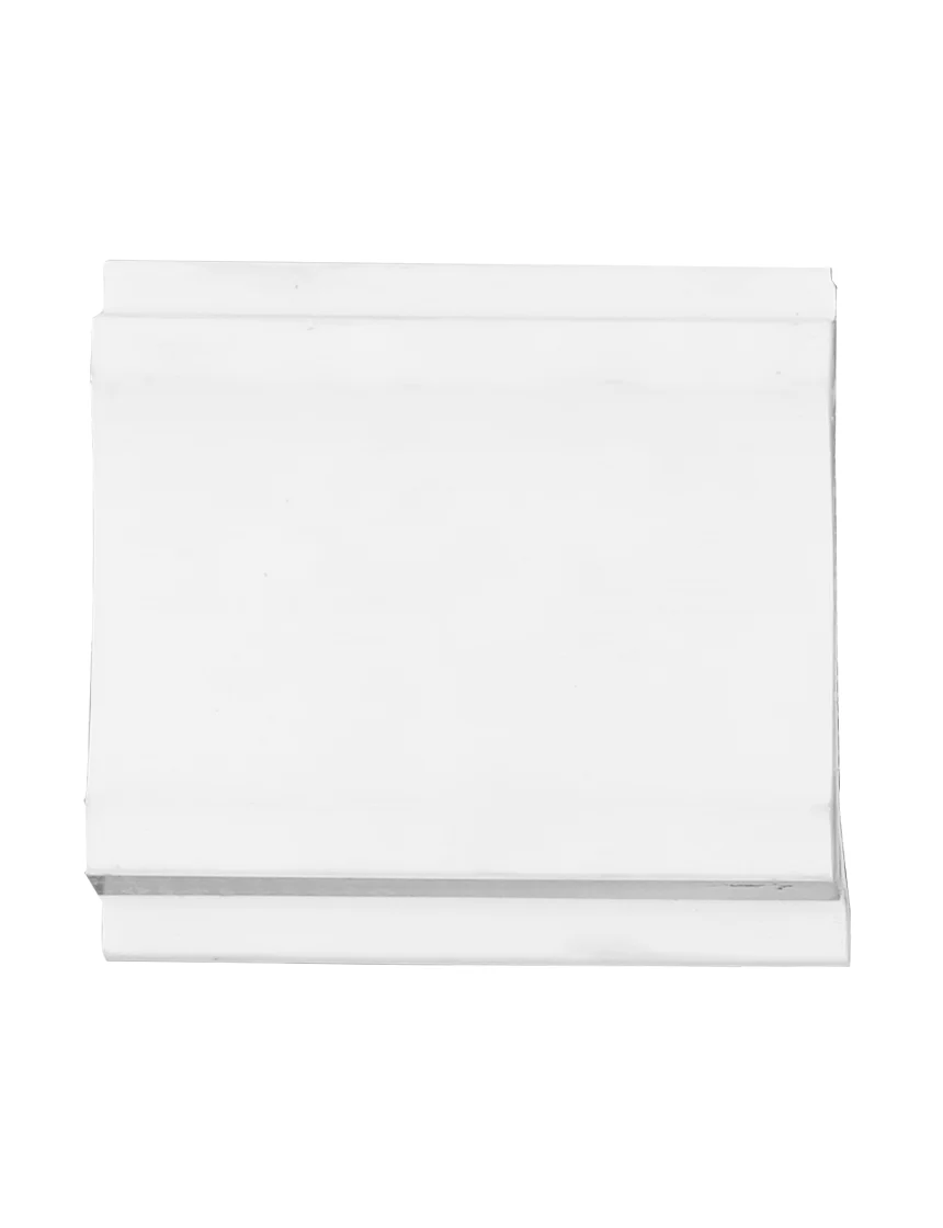 PEXCO Reflective Raised Pavement Markers (RPMs), White with White Reflective Stripes on Both (2) Sides with adhesive (Box of 100 Reflective Markers) 