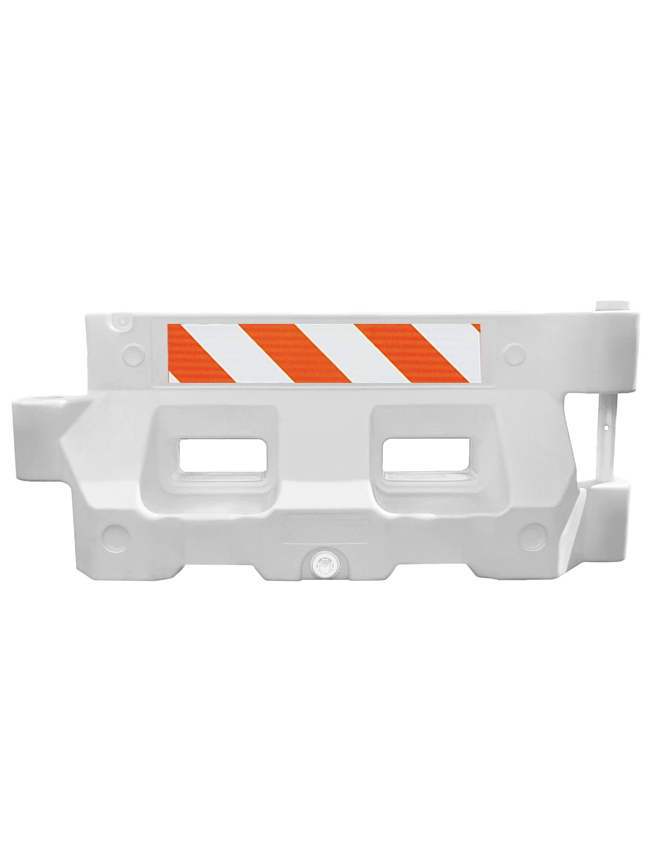 White, Hydrocade Water Barricade System with Engineer Grade (EG) Sheeting on Both (2) Sides