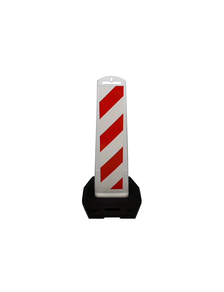 premier vertical panel barricade white high intensity hi 