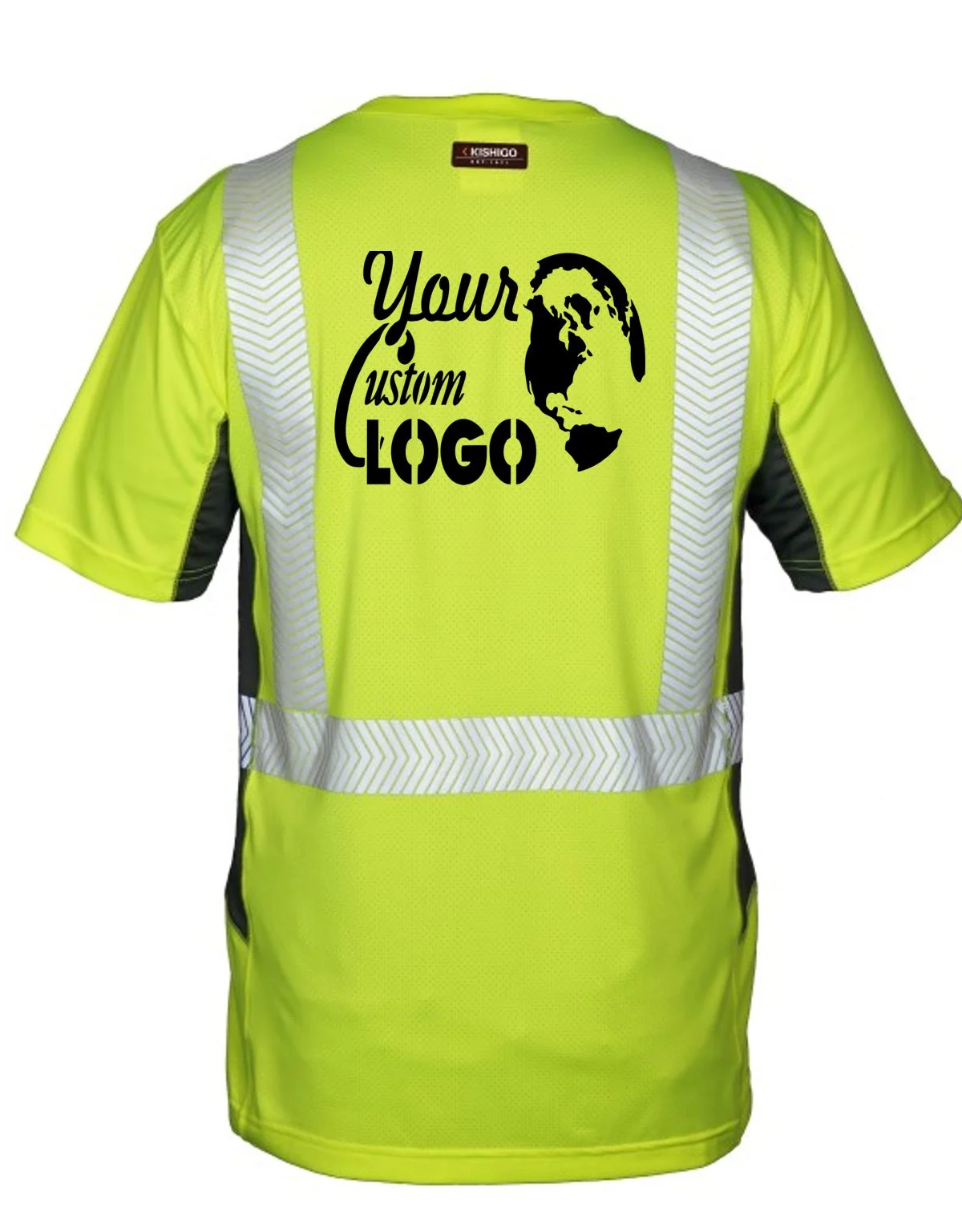 Kishigo Premium Black Cool Touch Class 2 T-Shirt w/ Full Color Graphic