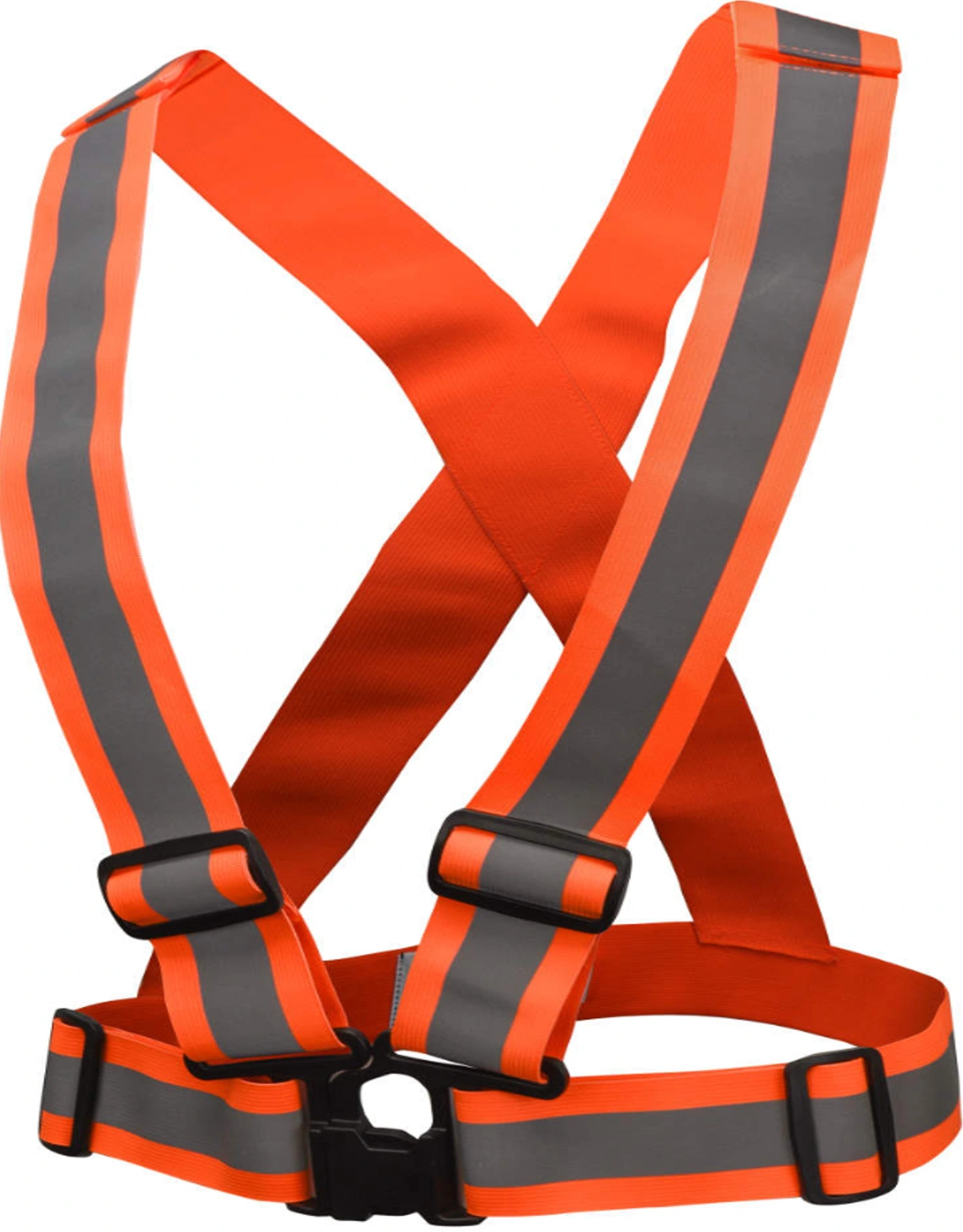 Radians High Visibility Breakaway X-Back Safety Harness - Orange Reflective, One Size Fits All