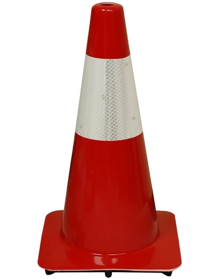 Red 18\" Traffic Cone w/ 6\" Reflective Collar