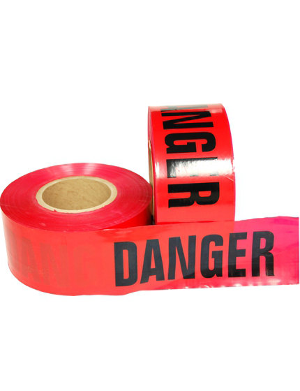 3\" x 1000\u0027 Red, Barrier Tape \"DANGER DANGER\"
