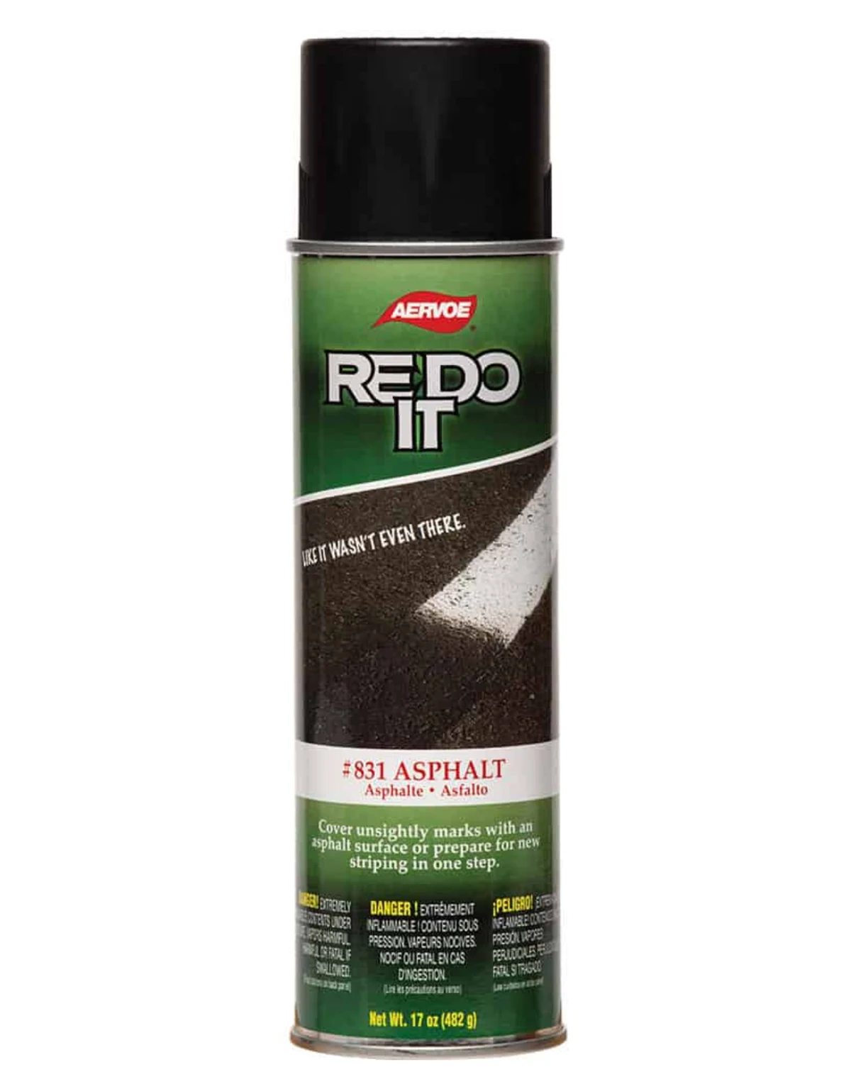 Asphalt Color \"REDO IT\" Solvent Based, Striping Paint (Case of 12)