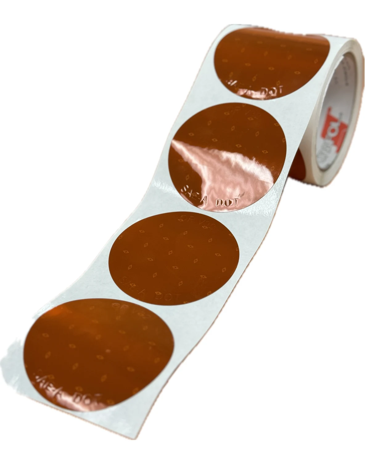 Amber Dot-Sae Reflective Stickers, 3\" Circles