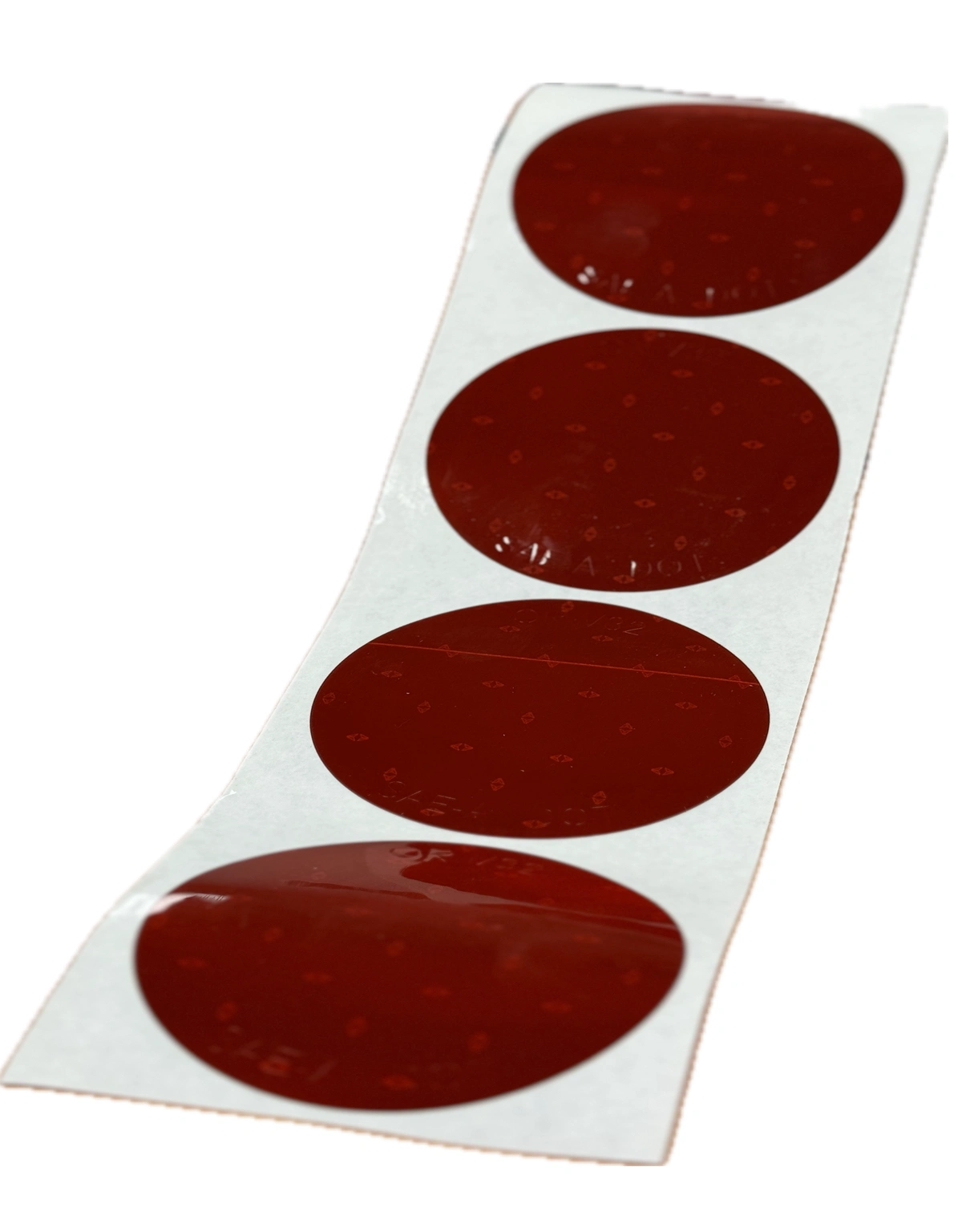 Red Dot-Sae Reflective Stickers, 3\" Circles