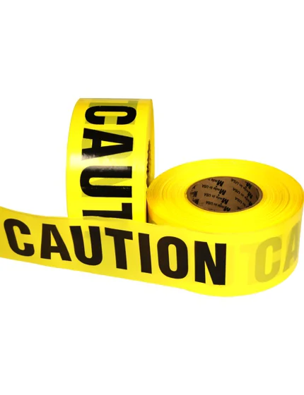 3\" X 1000\u0027 Yellow, Barrier Tape \"Caution Caution\"