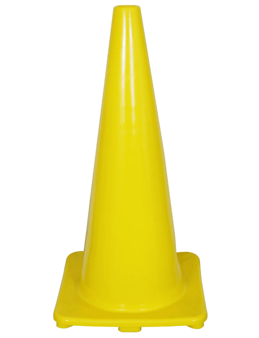 Solid Yellow, 28\", 5 lbs, Economy Cone
