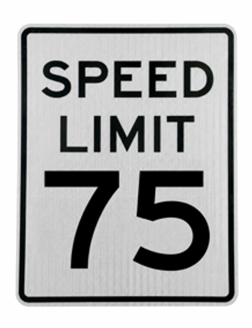 Speed Limit 75 Signs R2 1, 24\" X 30\"