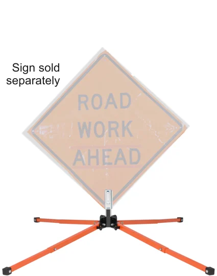 Springless Sign Stand w/ \"Auto-Latch\" Bracket