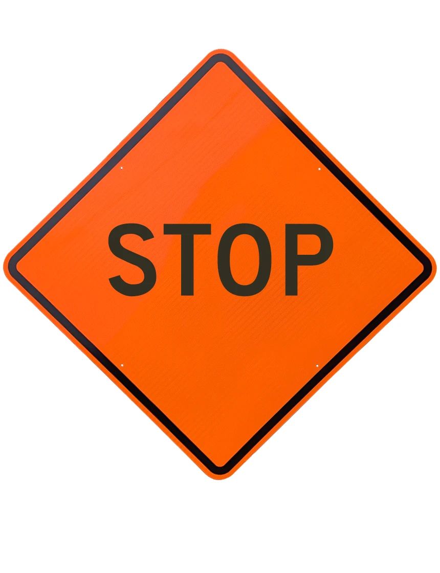 48\", Aluminum, Diamond Grade Reflective Sign, STOP