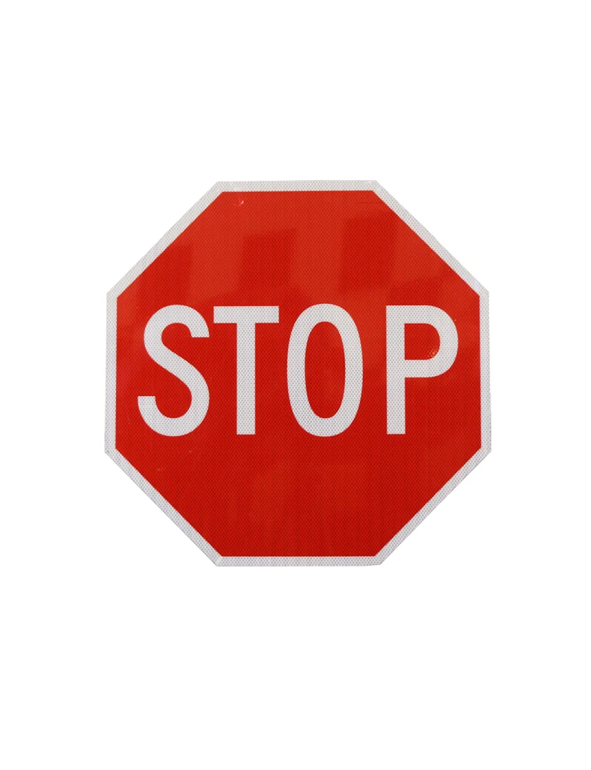 24\" X 24\" STOP Sign with HI Sheeting, 3 Mil ACM