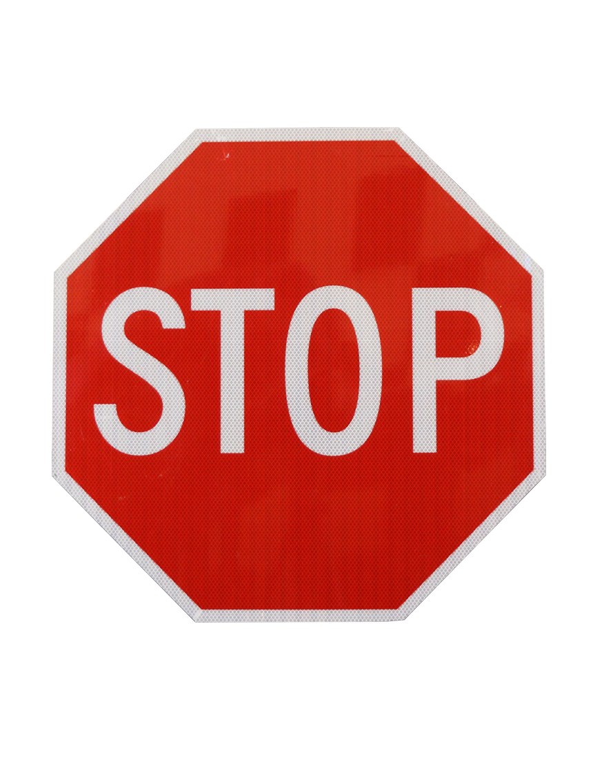 30\" X 30\" STOP Sign with HI Sheeting, 3 Mil ACM