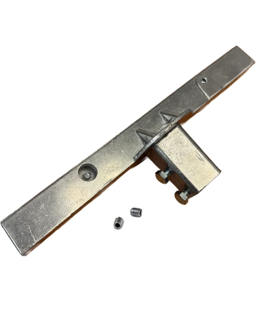 12\" Street Mounting Sign Bracket for U-Channel Sign Post, for a Flat Sign, 90-Degree Mount (Sign Parallel to Holes on U-Channel Post)