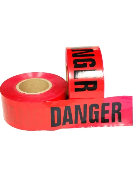 3\" x 1000\u0027 Red, Barrier Tape \"DANGER DANGER\"
