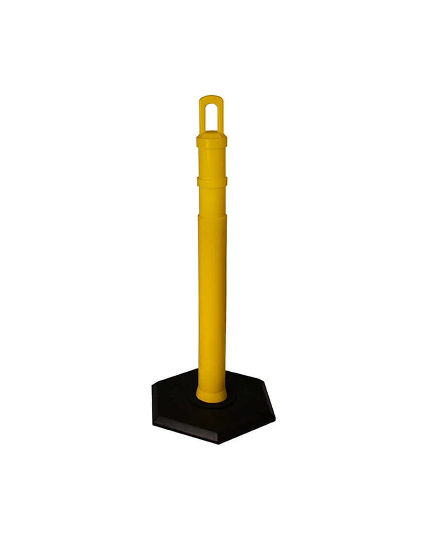 42\" YELLOW \u0027JBC Arch-Top\u0027 Tube with 8lb Base