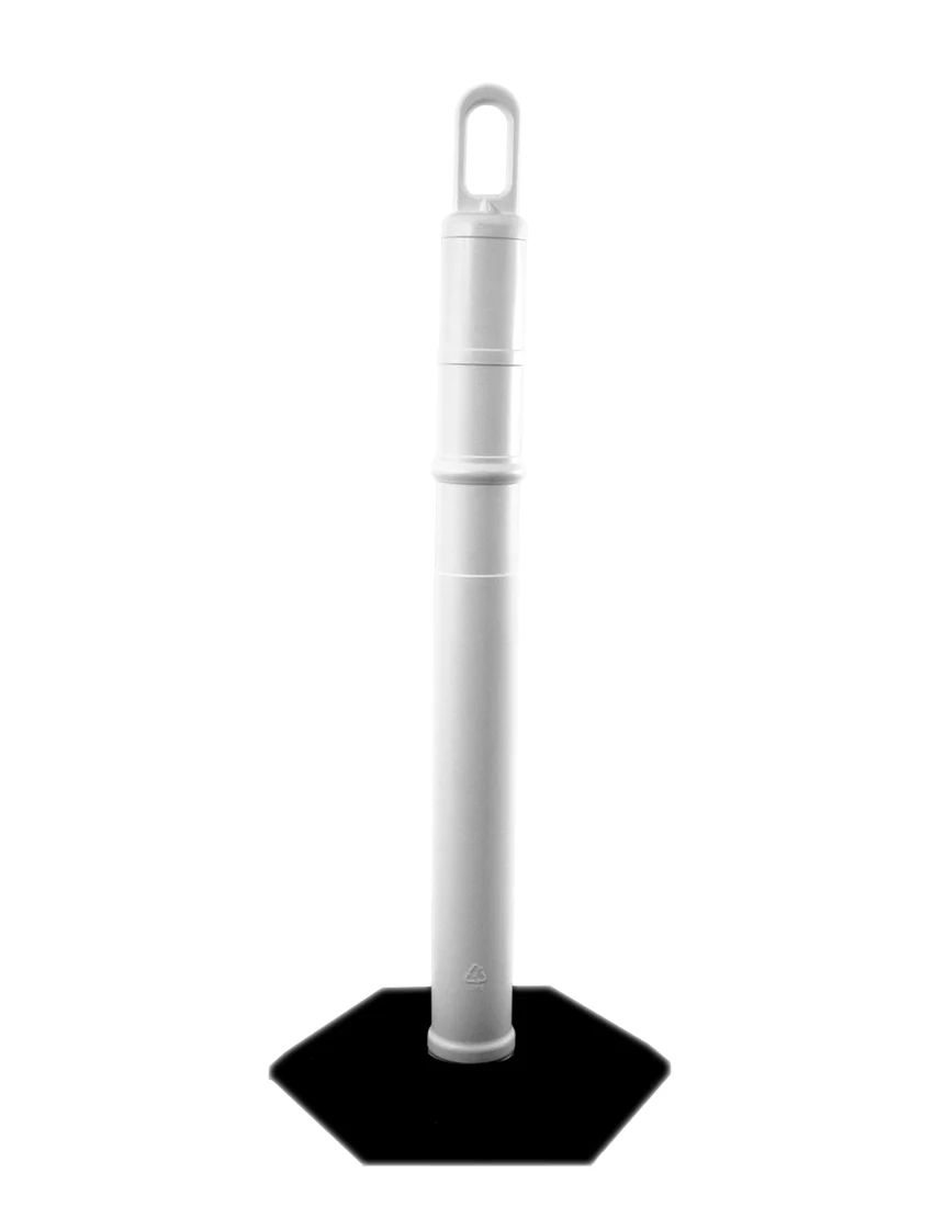 42\" WHITE Looper Tube with 8 Lb. Base