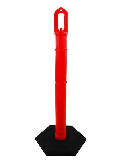 42\" ORANGE Ringtop Tube with 12 Lb. Base